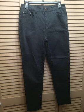 Reba Black Denim Skinny Jeans Sz 10